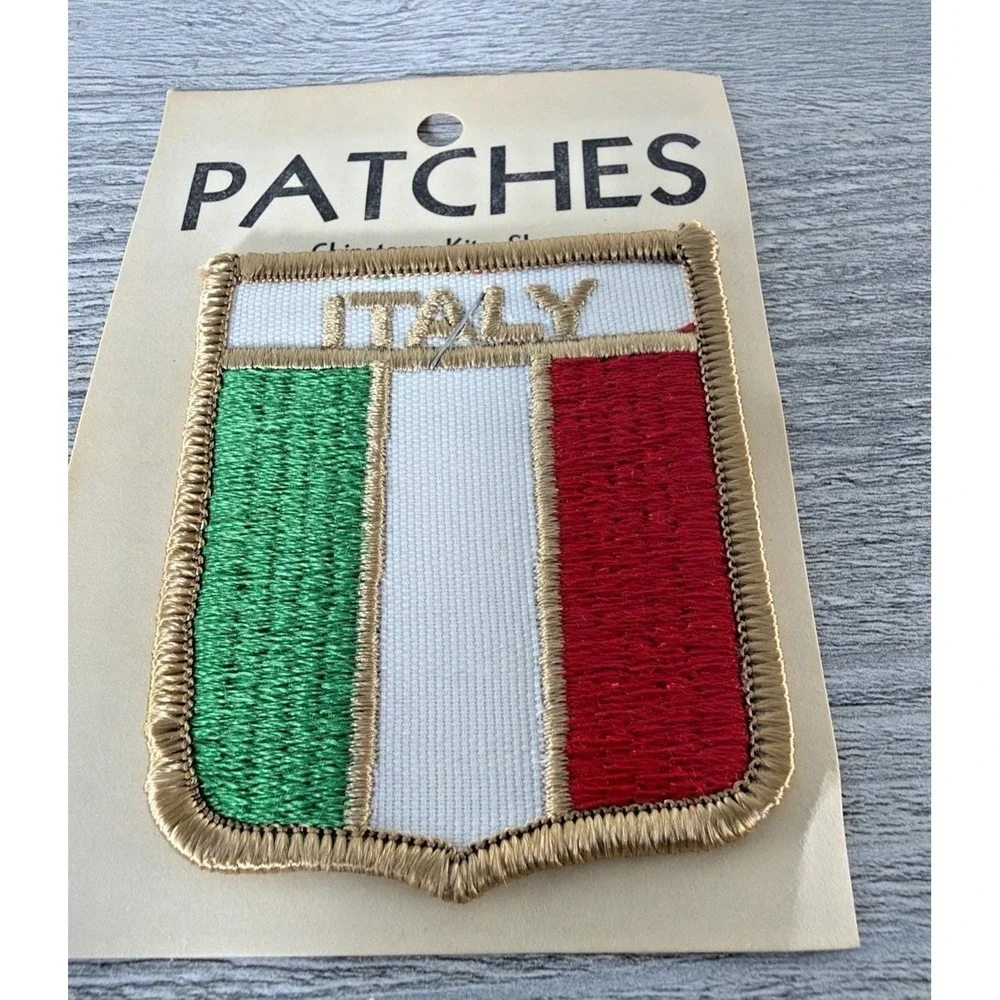 Lot Of 4 Vtg Patches Chinatown Kite Shop Spain Canada Mexico Italy Patch NOS USA